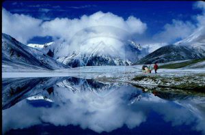 Shimshal Lake In winter season