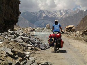 Cycling on Karakorum Highway