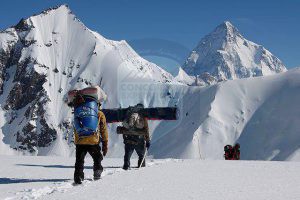 Group members on Gondogoro La pass