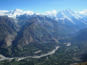 Fantastic an Arial View of Hunza Valley