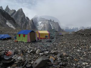 Camp site on Baltoro trekking